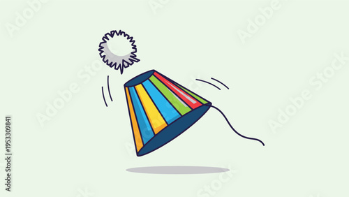 Colorful Kite Flying with Ribbon and Decoration.