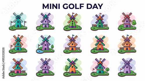 Mini Golf Course Windmills Collection