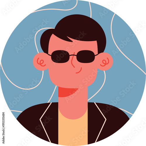 Modern Male Character Avatar Design