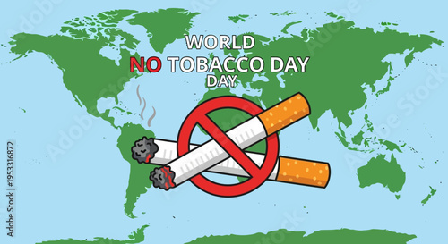 Cigarette No Smoking Tobacco Symbol.