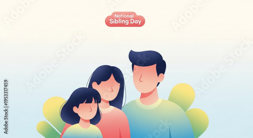 Family celebrates national sibling day with love and togetherness siblings and parents bonding
