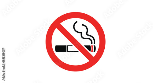 No Smoking Warning Sign Symbol.