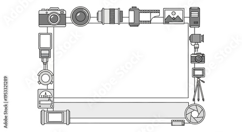 Camera Equipment Illustration.