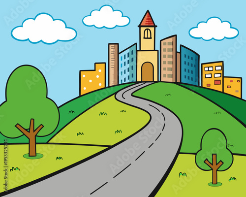 way to city