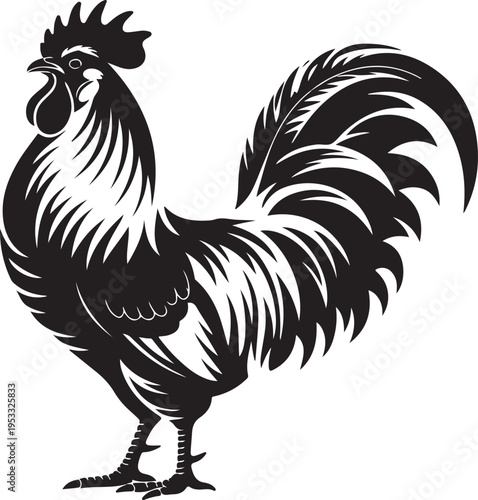 Vector illustration of rooster