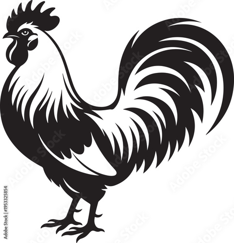 Vector illustration of rooster