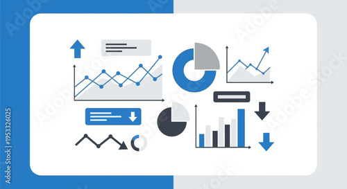 Collection of Various Business Graphs and Charts.