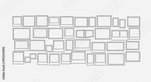 Collection of empty screens.
