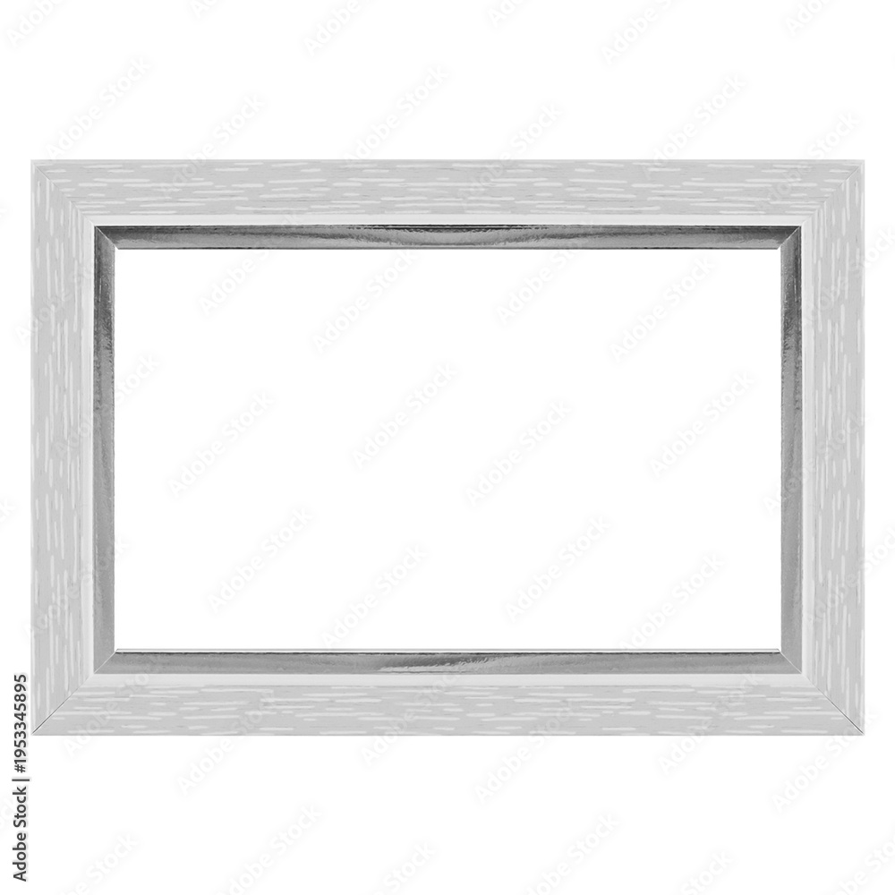 Obraz premium Photo or certificate frame isolated on white background