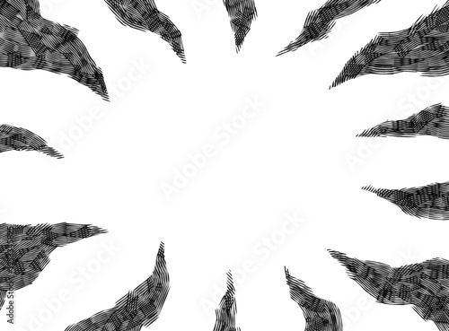 負のオーラの効果線の背景