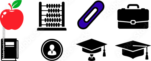 Collection of Education and Office Icons.