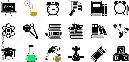 Collection of Education and Science Icons.