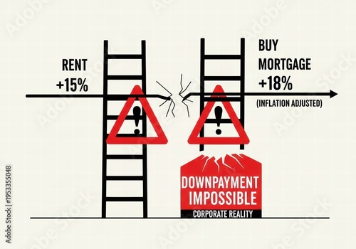 Rent and mortgage costs are rising, making homeownership increasingly difficult