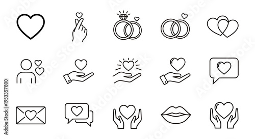 Romantic gestures and expressions of love among people, including couples, rings, and warm embraces.