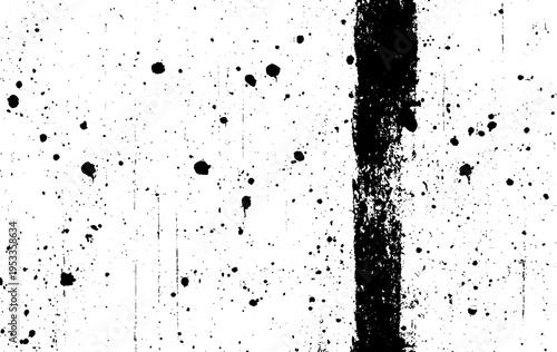 Grunge vector is black and white. Abstract monochrome texture of chips, dirt, scratches, stain. vector eps10