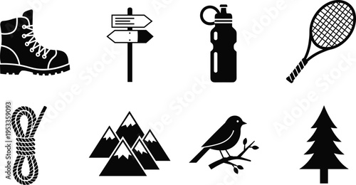 Black silhouette illustration of Three Wise Men riding camels guided by Bethlehem star, nativity Christmas artwork symbolizing biblical journey, faith, tradition, and festive holiday themes