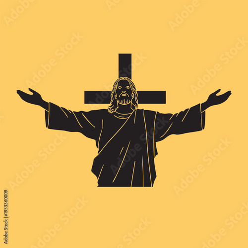 Easter Sunday Jesus Resurrection Silhouette