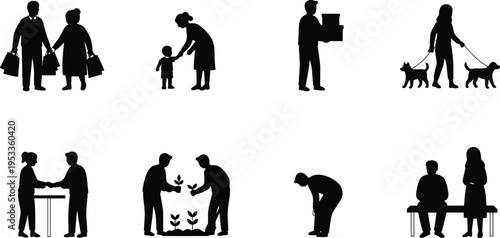 Flat vector illustration set of various hats and headwear including cowboy hats, top hat, caps, berets, and beanies for fashion and apparel concepts.