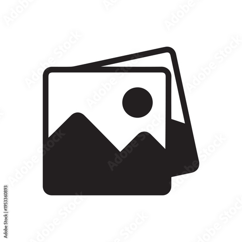 Picture icon, graphic design template vector. photography vector icon. Picture coming soon. Means that no photo. Missing image signed or uploading No image available or folder archive. vector