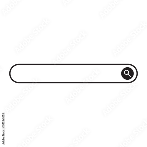 Search bar icon, title border, computer window
