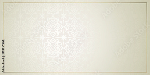 White abstract background with an Eid al-Adha concept. Modern Islamic ornamental design. Background with Islamic holiday theme. Vector illustration eps. 3