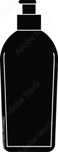 perfume bottle isolated on black