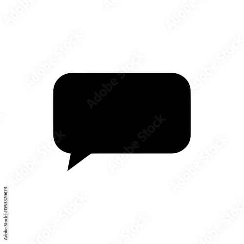 Messaging app speech bubble icon for online chat and communication concept Vector illustration