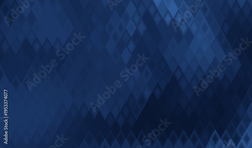 Navy geometric pattern of diamonds. Diagonal grid bg.