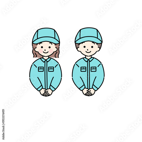 作業着を着た人