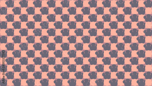 Photos Abstract Checkered Pattern with Blob Shapes vector background