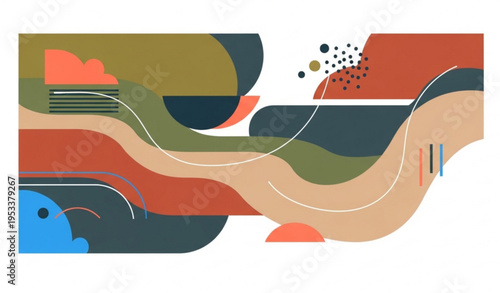 Black and white abstract shape t shirt design set modern graphic isolated on transparent background