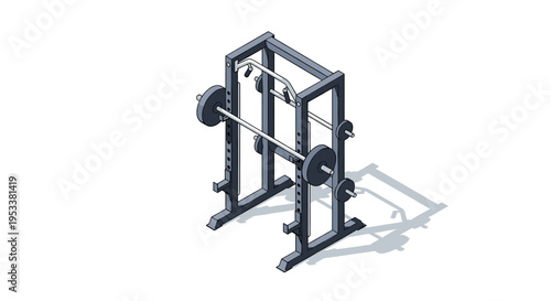 Isometric Smith Machine for Weight Training and Strength Building.