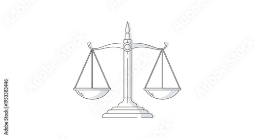 Scales of justice balance equality.