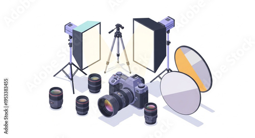 Professional Photography Studio Equipment Setup for Creative Shoots.