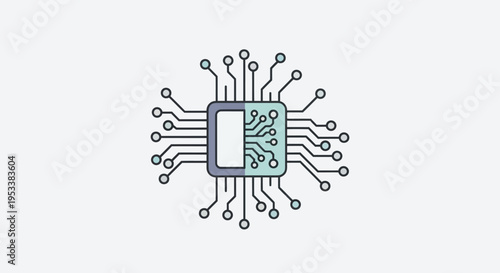 Microchip electronic circuit board component.
