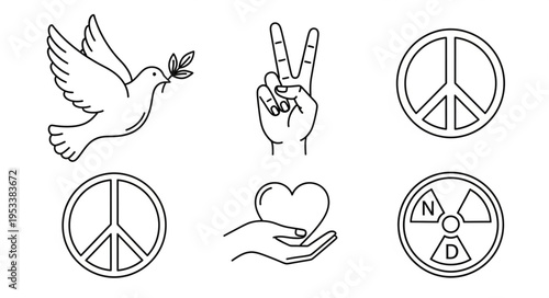 Peace symbols and icons for a better world.