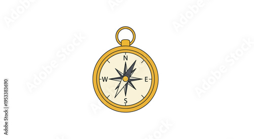 Golden Compass Navigation Tool Instrument.