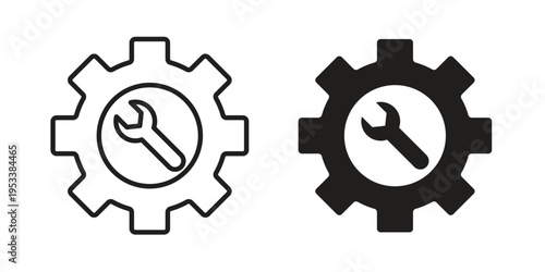 Business development icon symbols, Solid black and editable stroke icons