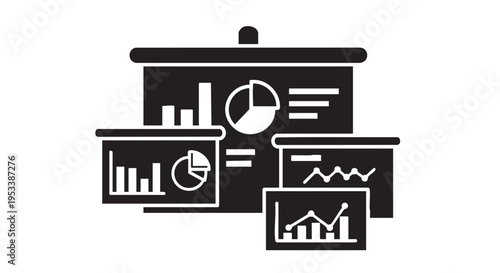 Startup Pitch Deck Presentation Concept, Business Strategy and Investment Vector Illustration