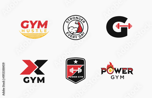    Gym logo design vector illustration.
