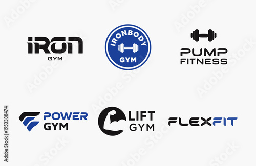    Gym logo design vector illustration.
