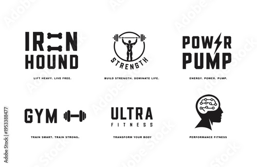    Gym logo design vector illustration.
