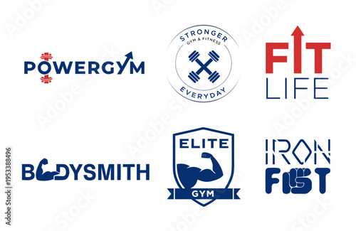    Gym logo design vector illustration.
