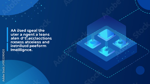 Abstract representation of data stacks and artificial intelligence concepts
