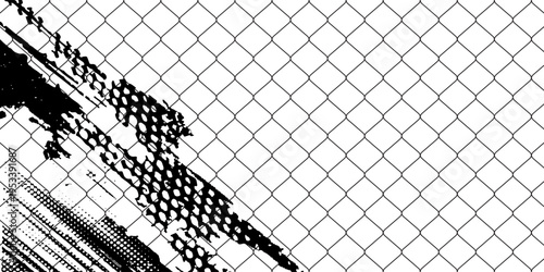 texture for fishing nets. Grunge pattern for sportswear or soccer goal, volleyball net, basketball hoop, hockey, athletics. Grunge background