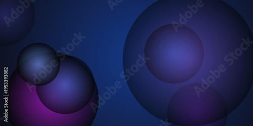Bokeh purple blue spots with dark background and blur effect in modern style featuring abstract, colorful, vibrant with