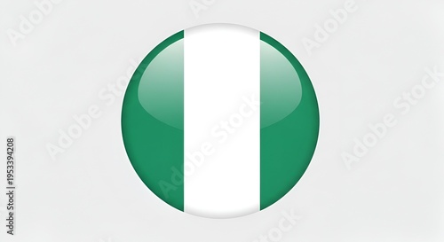 Nigeria flag icon green white circle. Free Download Nigeria flag icon green white circle. - GFXLoad