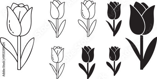 Black and white of floral in various styles floral flowers botanical bouquet floral arrangement desi