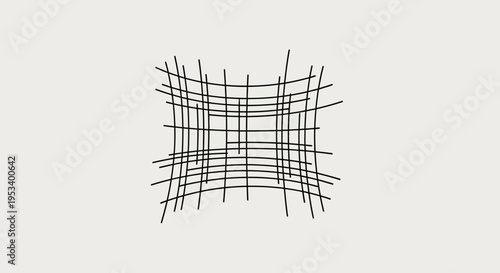 Black lines intersect in grid.