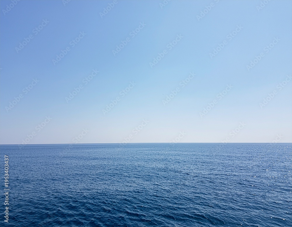 Fototapeta premium 水平線と海と空